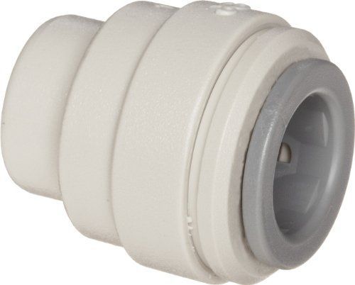 John Guest Acetal Copolymer Tube Fitting, End Stop, 1/4&#034; Tube OD (Pack of 10)