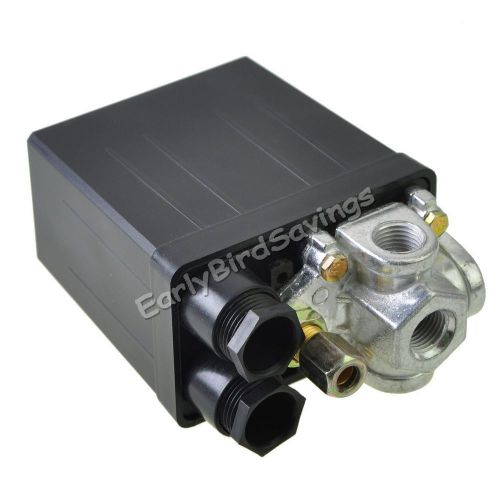 90PSI-120 PSI 240V Black Heavy Duty Air Compressor Pressure Switch Control Valve