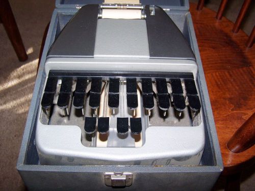 Vintage LsSalle Stenography Machine with Hard Shell Case Stenotype