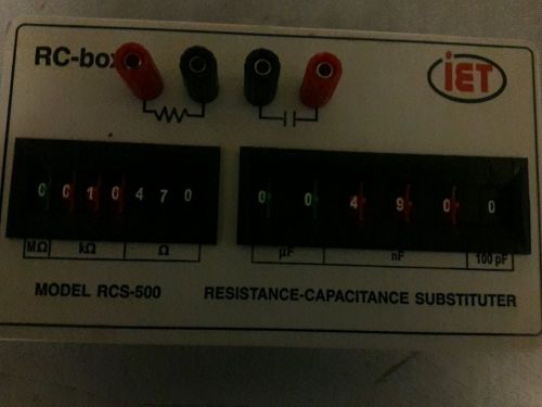 IET Labs Inc. Model RCS-500 Resistance-Capicitance Substituter RC-box