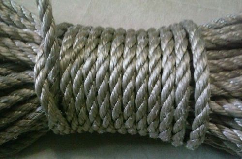 100 feet of 1/2 inch high impact fall arrest rope(very strong rope) tan/brown for sale