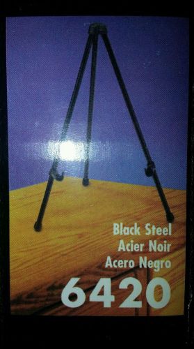 NIB BOONE Black Steel 6429 TABLETOP EASEL - 13.75&#034; tall - Folds for Travel!!