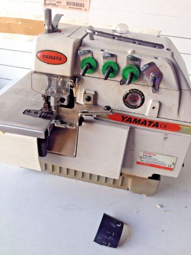 YAMATA Industrial OVERLOCK Sewing Machine with trimmer SUPER FAST HEAVY DUTY