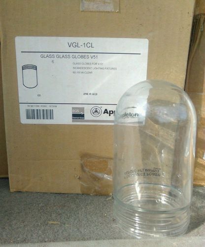 appleton glass globe 6 PC set