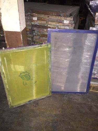 Aluminum screens for screen printing (6) 45 x 30 / (39) 31 x 25 (45 total) for sale