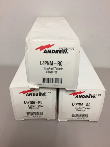 Andrew L4PNM-RC N Male Connector RingFlare for 1/2&#034; LDF4-50A 3 pack