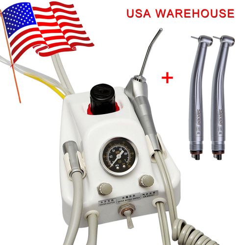 Dental Portable Turbine Unit For Compressor +2X High Speed Handpiece Fit NSK PTN