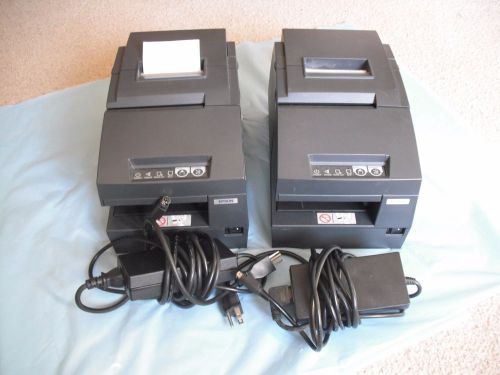 Lot of Two (2) Epson M147G TM-H6000III POS Receipt Printer