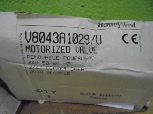HONEYWELL V8043A1029/U MOTORIZED VALVE *NEW IN BOX*