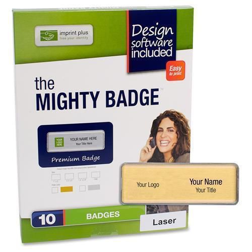The Mighty Badge Starter Kit-901708 / 901709 / 901710 Gold or Sliver 1&#034; x 3&#034;