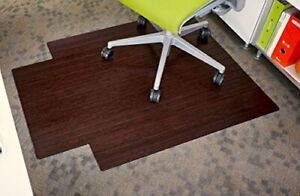 Anji Mountain Standard Bamboo Roll-Up Chairmat 36 x 48-Inch 8mm Thick Dark Ch...