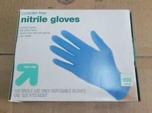 100 Gloves Powder-free Nitrile Gloves Medical Grade Disposable Gloves One Size