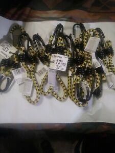 Keeper A06014Z Steel Hook Yellow UV Protected Bungee Cord 13 L in. (Pack of 10)