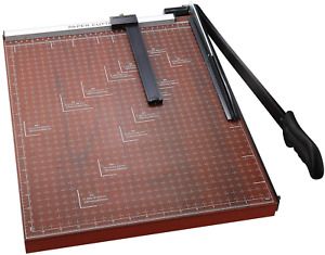 Gridded Paper Photo Guillotine Craft Machine 18 inch Cut Length 12 Sheets Capaci