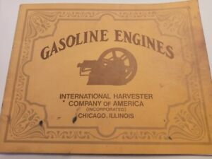 VTG. GASOLINE ENGINES, INTERNATIONAL HARVESTER COMPANY OF AMERICA