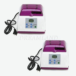 2 set Dental Digital Amalgamator Amalgam Capsule Mixer Machine High Speed Purple