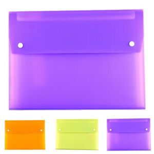 Test Paper Organizer Storage Bag Portable Buckle Up Document Envelope Handbag