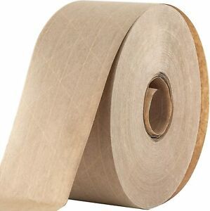 GSSP Reinforced Kraft Tape 2.75&#034; x 375&#039;; Water Activated -5 Rolls