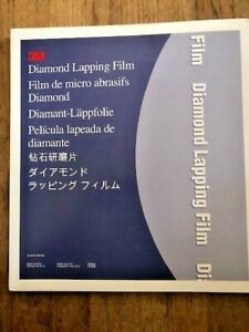 3M 661X DIAMOND LAPPING FILM DISCs 2 ea .1,.5,1,3, and 9 mic. 9 INCH   10 discs