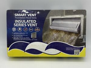 Lot (2) Smart Vent 1540-570 Insulated Series Foundation Flood Vent 14.5x8.5 Gray
