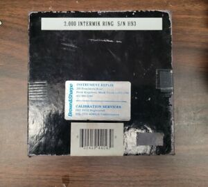 Brown And Sharpe Intermik Ring (2&#034;)
