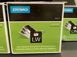 1500 Labels For DYMO 30374 LabelWriter Business/Appointment Card 2 x 3 1/2 White