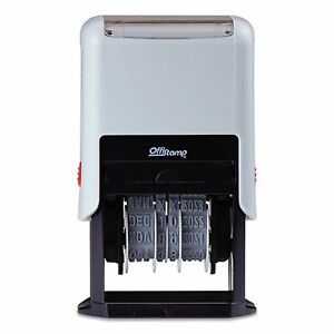 Offistamp Self-Inking Date Stamp, 5 Years, 1&#034; X 0.38&#034;, Black Ink 920258 034506