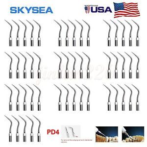50PCS Dental Ultrasonic Piezo Perio Scaler Tips Fit DTE SATELEC Handpiece PD4 EK