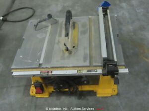 Dewalt DW744 Portable Table Saw 10&#034; Blade 45 Degree 120V 3,650RPM bidadoo