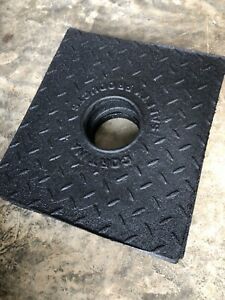 Lot of 3 - Cortina Safety Product Rubber Bases 4.5&#034; Penetration Insert Diameter