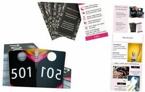 Number Tags for Live Sales, 501-100 and Set of 100 Jewelry Care Card Inserts