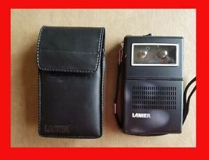 Lanier Micro Cassette Tape Recorder Model MS-105 Parts/Repair Case Microcassette