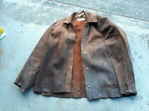 Leather Welding Jacket. Steel Grip Leather Jacket. Large
