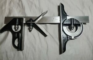 Starrett 12&#034; 4 Piece Combination Square Set