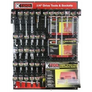 K TOOL INTERNATIONAL KTI0805 ToolsSockets Board Display,1/4&#034; Drive