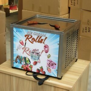 Countertop 45x45cm square pan fried ice cream machine rolled ice cream machine