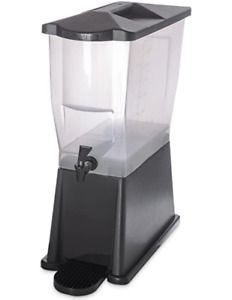 NEW In Box ~ Carlisle 1085603 TrimLine Clear Economy Single Base 3.5 gal. Black