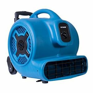 XPOWER P-800H Air Mover Carpet Dryer Floor Fan Blower with Telescopic Handle ...