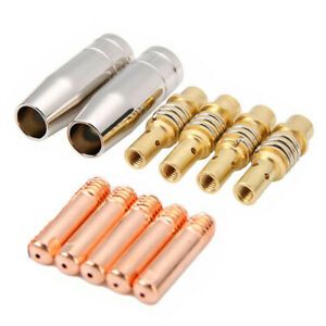 11PCS MIG Welding Welder 15AK Torch Nozzles Contact Tip for Welding Accessori fi