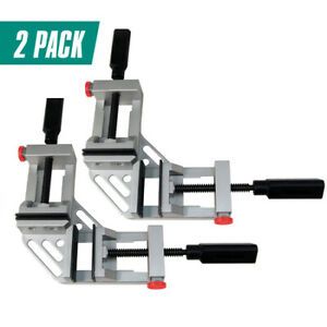 WOLFCRAFT 3415406 Quick-Release 90-Degree Angle and Corner Clamp, PK2