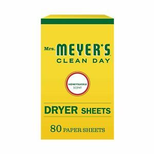 Mrs. Meyer&#039;s Clean Day Dryer Sheets, Fabric Softener, Reduces Static, Cruelty...