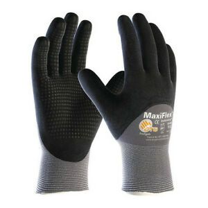 PIP 34-845/XS Foam Nitrile Coated Gloves, 3/4 Dip Coverage, Black/Gray, XS, 12PK