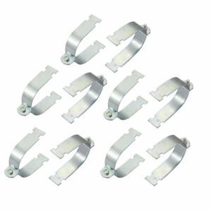 10Pcs Rigid Steel Conduit Strut Mounted Clamp for 80mm Nominal Diameter Tube