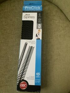 PRO CLICK BINDING SPINES 5/16&#034; 125 count