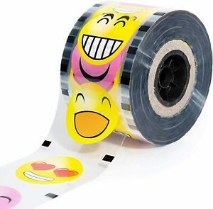 WYZworks Cup Sealer Film With Smiley Design - Bubble Boba Tea Sealing Clear PP