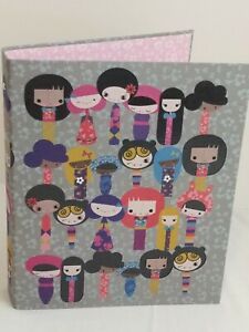Paperchase Kishi Kishi 3-Ring Binder Harujuku Japanese Girl Stiff Ringbinder
