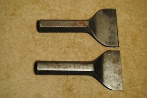 2 Vintage Baltimore 351 Chisels USA 3-1/2 K7 K5 Heavy Duty Brick &amp; Concrete