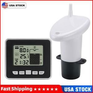 Ultrasonic Water Tank Level Meter Sensor with Time Alarm Transmitter Receiver