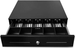 Beelta 18&#034; Cash Drawer with Removable Tray, 5Bill/5Coin, RJ11 Cable, Key Lock,