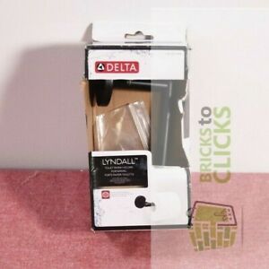 Delta- Lyndall Single Post Toilet Paper Holder in Matte Black
